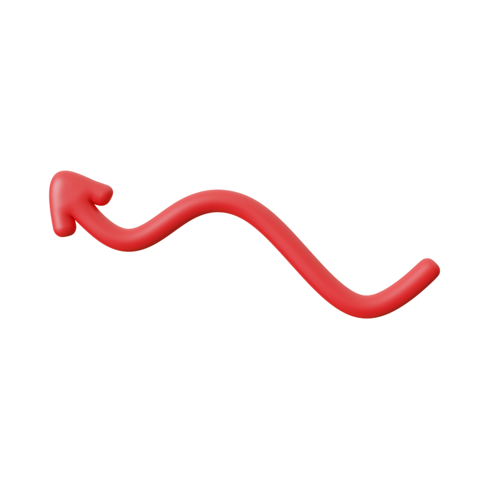 Red Arrow. 3d Red Arrow. 3D Red arrow In Different Style and shapes png