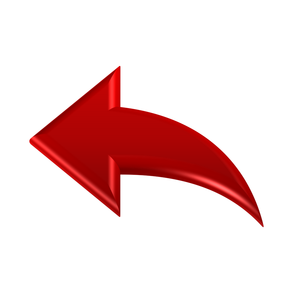 Red Arrow. 3d Red Arrow. 3D Red arrow In Different Style and shapes png
