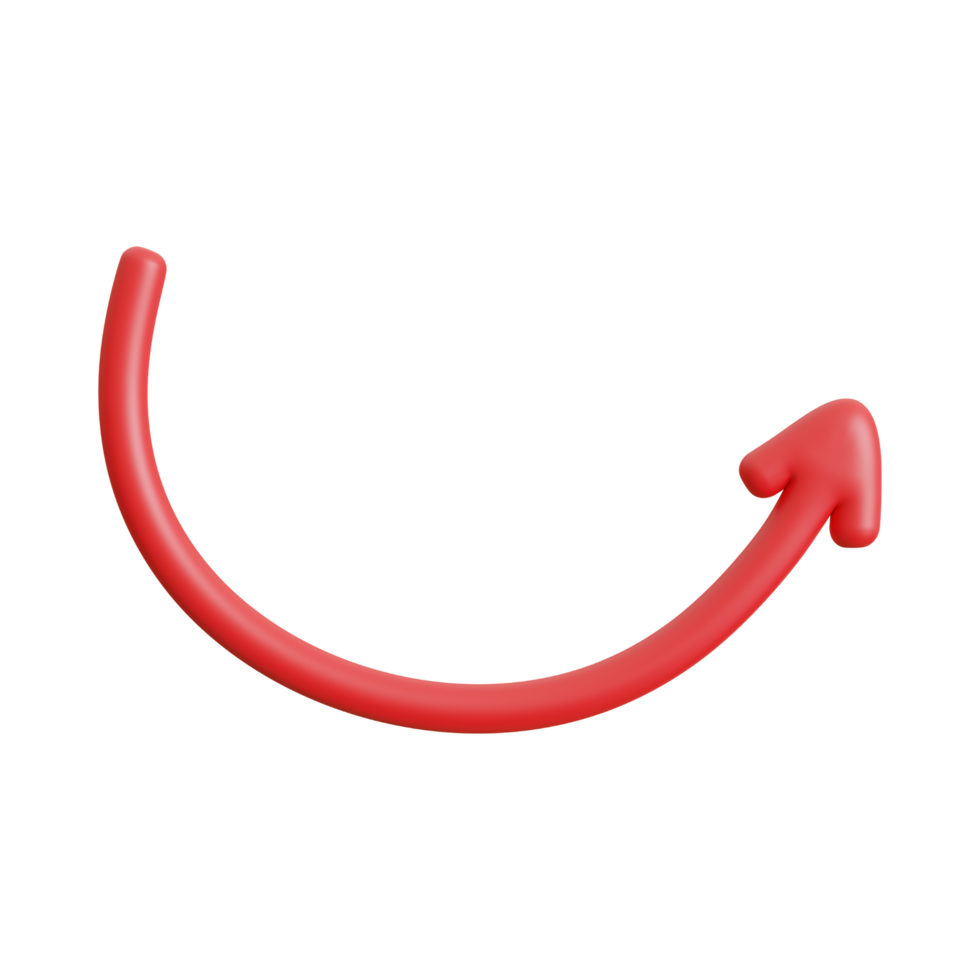 Red Arrow. 3d Red Arrow. 3D Red arrow In Different Style and shapes png
