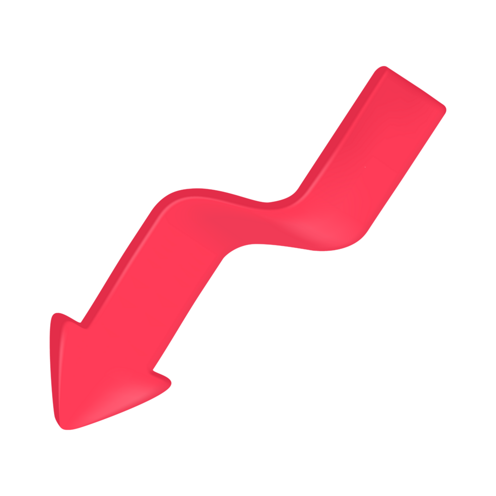 Red Arrow. 3d Red Arrow. 3D Red arrow In Different Style and shapes png