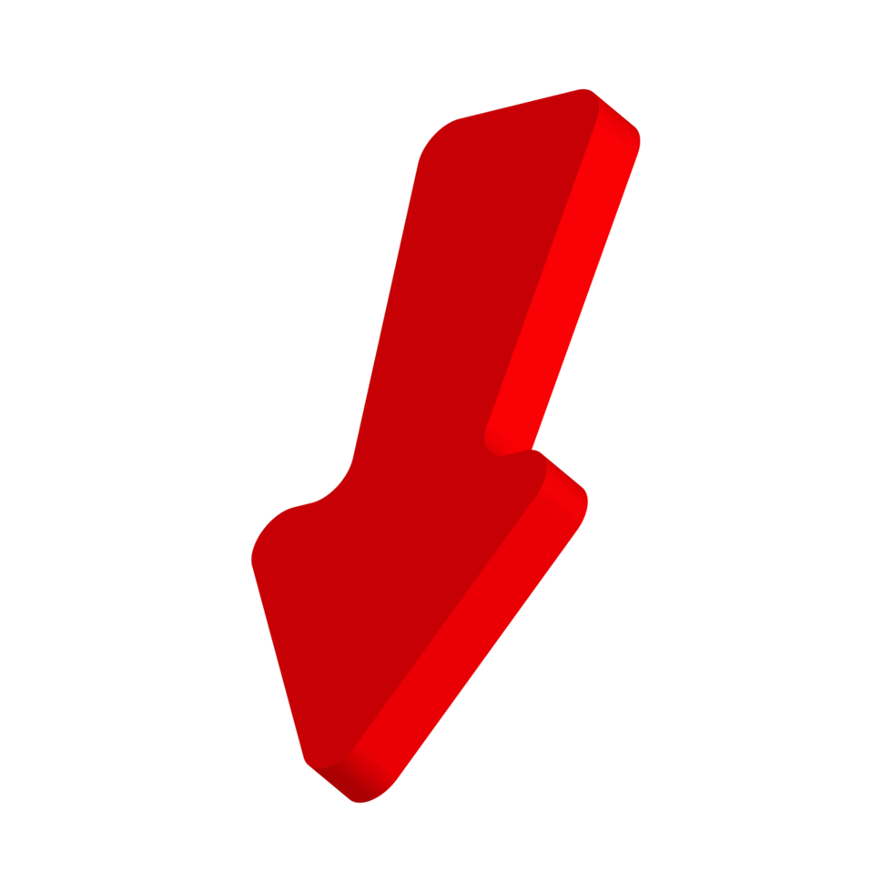 Red Arrow. 3d Red Arrow. 3D Red arrow In Different Style and shapes png