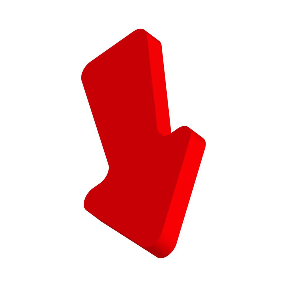 Red Arrow. 3d Red Arrow. 3D Red arrow In Different Style and shapes png