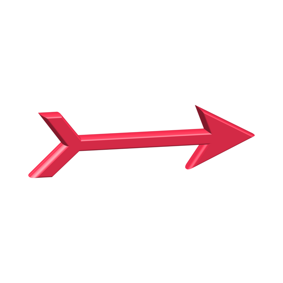 Red Arrow. 3d Red Arrow. 3D Red arrow In Different Style and shapes png