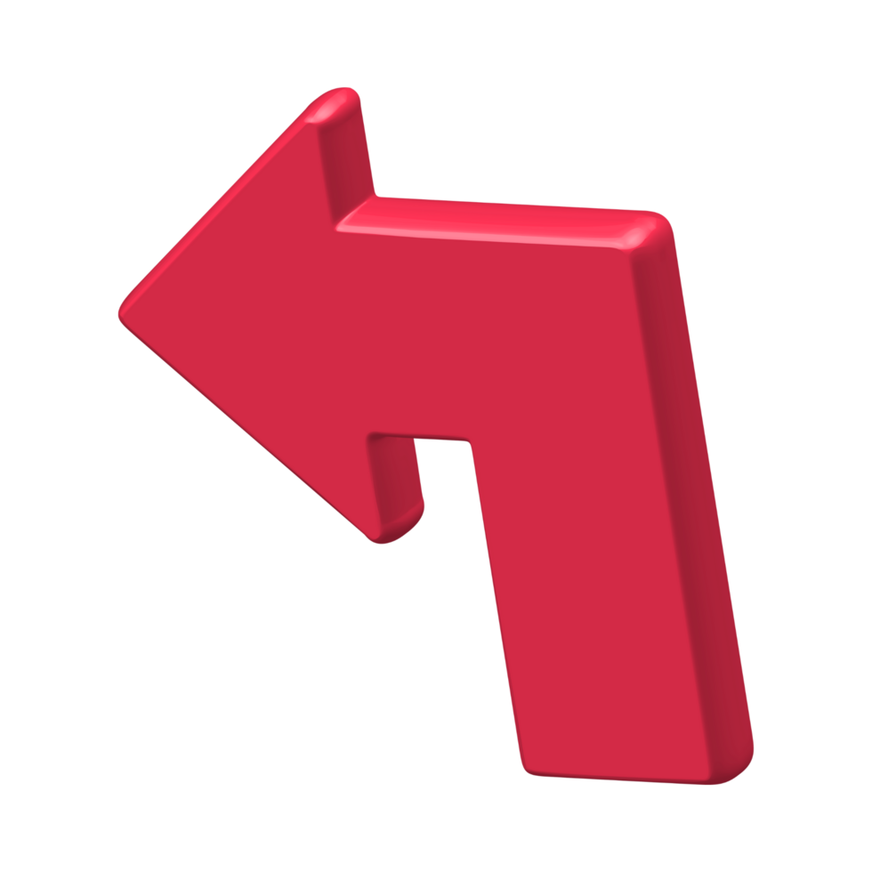 Red Arrow. 3d Red Arrow. 3D Red arrow In Different Style and shapes png