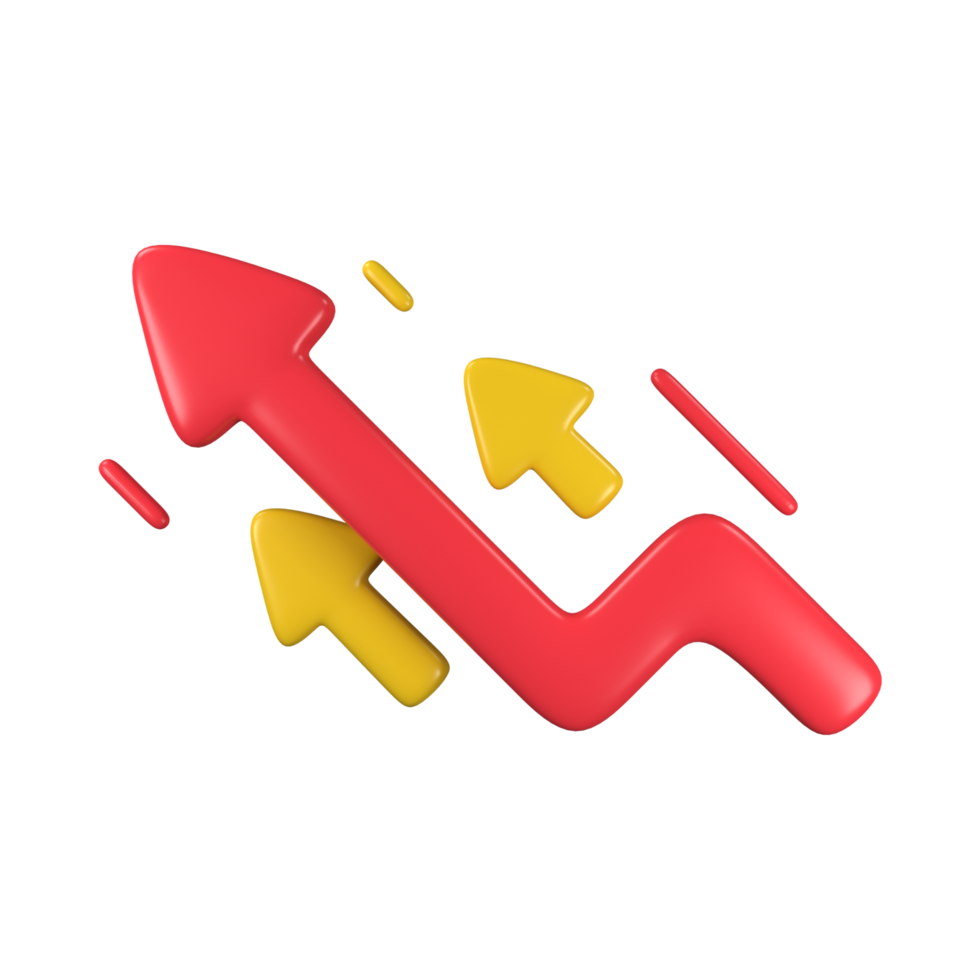 Red Arrow. 3d Red Arrow. 3D Red arrow In Different Style and shapes png