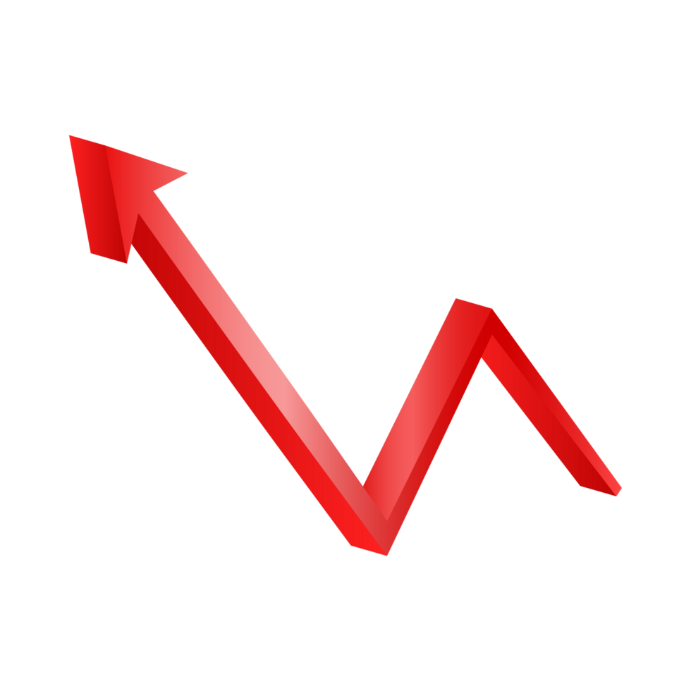 Red Arrow. 3d Red Arrow. 3D Red arrow In Different Style and shapes png
