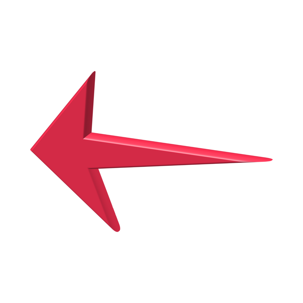 Red Arrow. 3d Red Arrow. 3D Red arrow In Different Style and shapes png