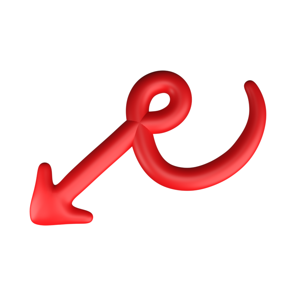 Red Arrow. 3d Red Arrow. 3D Red arrow In Different Style and shapes png