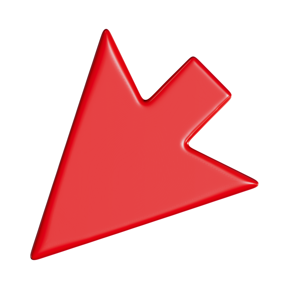 Red Arrow. 3d Red Arrow. 3D Red arrow In Different Style and shapes png