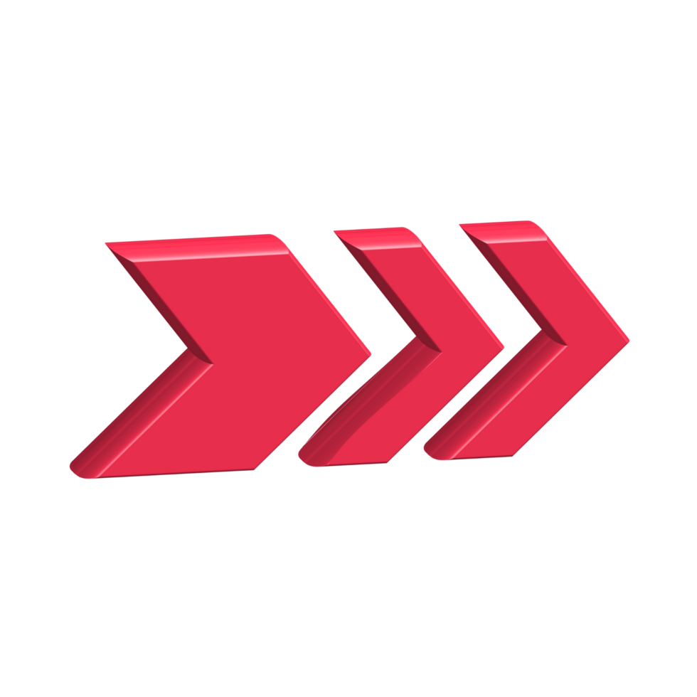 Red Arrow. 3d Red Arrow. 3D Red arrow In Different Style and shapes png