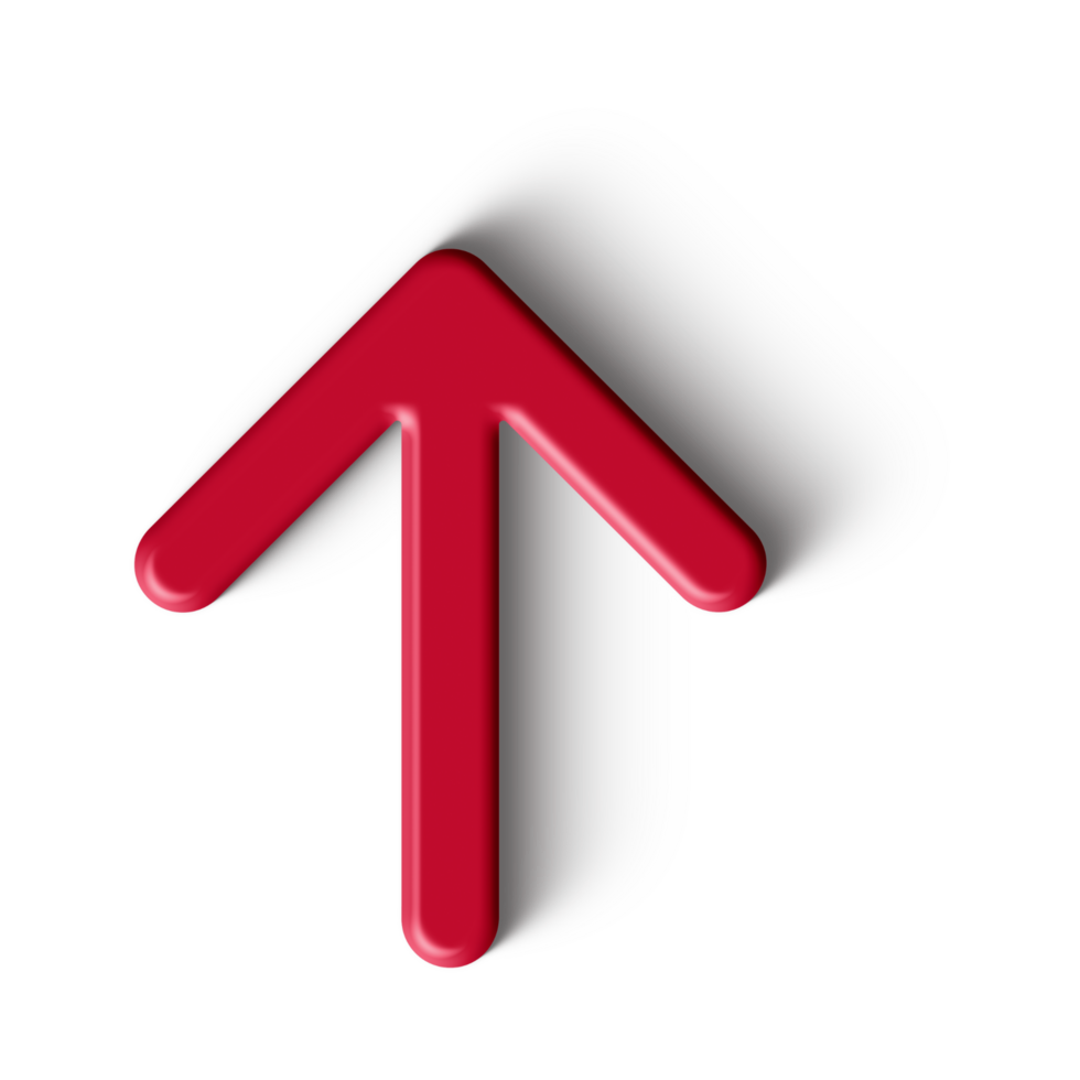 Red Arrow. 3d Red Arrow. 3D Red arrow In Different Style and shapes png