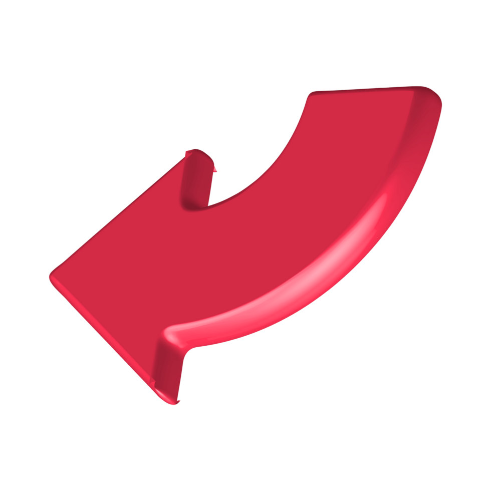 Red Arrow. 3d Red Arrow. 3D Red arrow In Different Style and shapes png