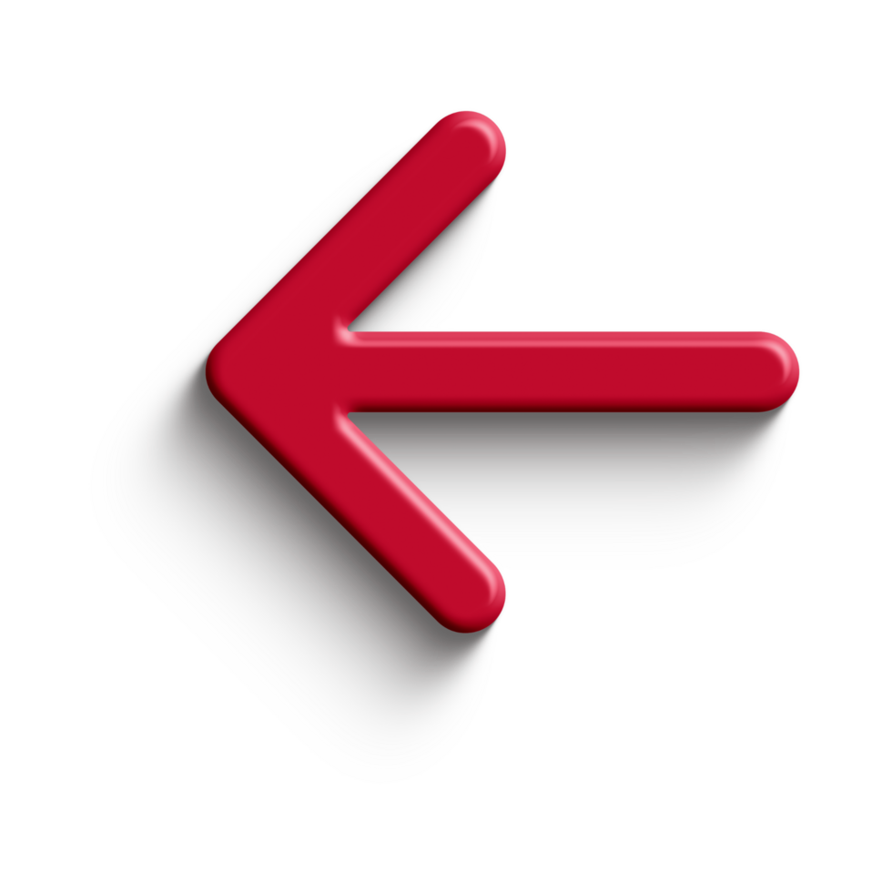 Red Arrow. 3d Red Arrow. 3D Red arrow In Different Style and shapes png