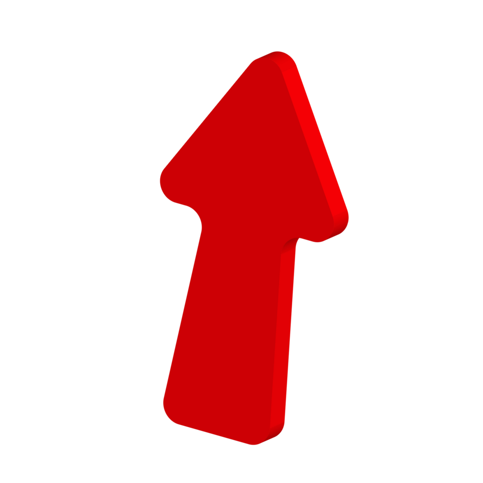 Red Arrow. 3d Red Arrow. 3D Red arrow In Different Style and shapes png
