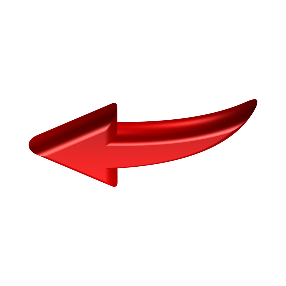 Red Arrow. 3d Red Arrow. 3D Red arrow In Different Style and shapes png