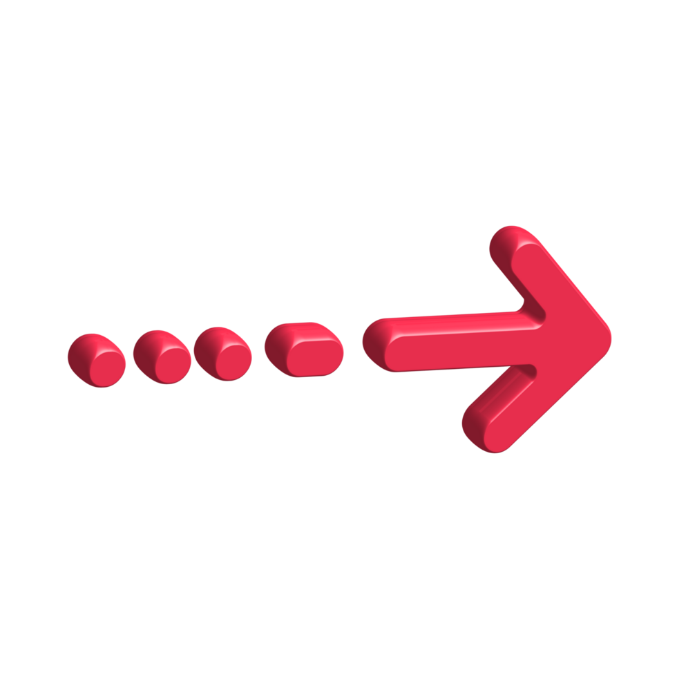 Red Arrow. 3d Red Arrow. 3D Red arrow In Different Style and shapes png