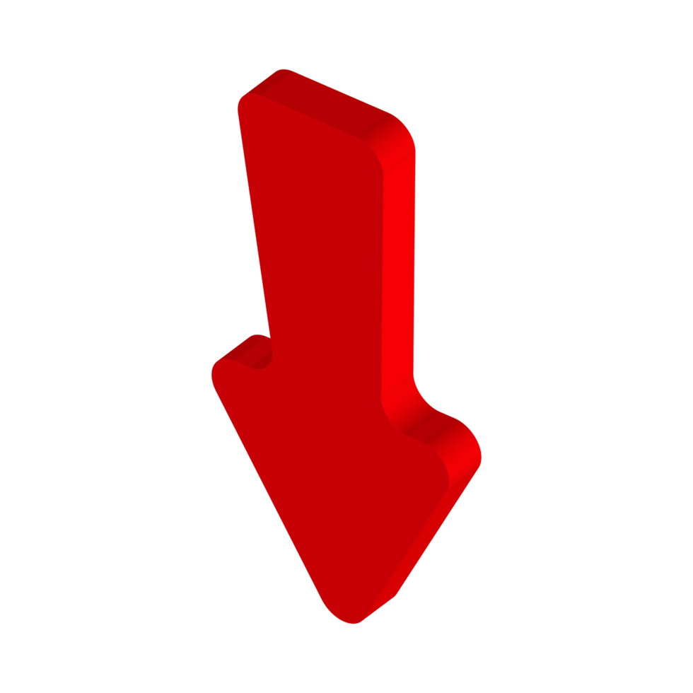 Red Arrow. 3d Red Arrow. 3D Red arrow In Different Style and shapes png