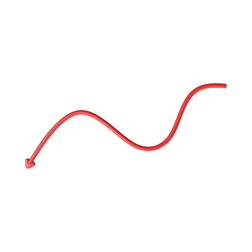 Red Arrow. 3d Red Arrow. 3D Red arrow In Different Style and shapes png