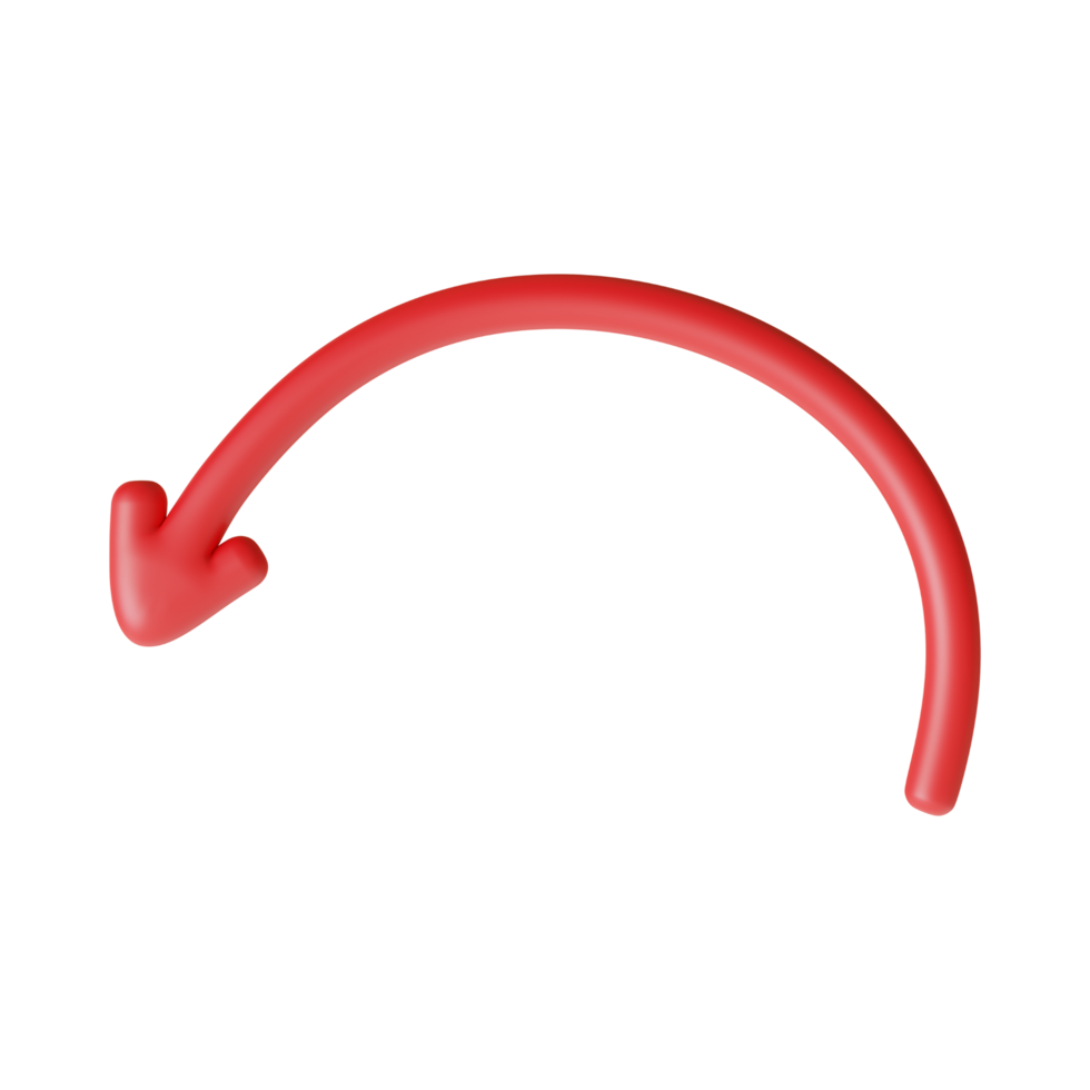 Red Arrow. 3d Red Arrow. 3D Red arrow In Different Style and shapes png