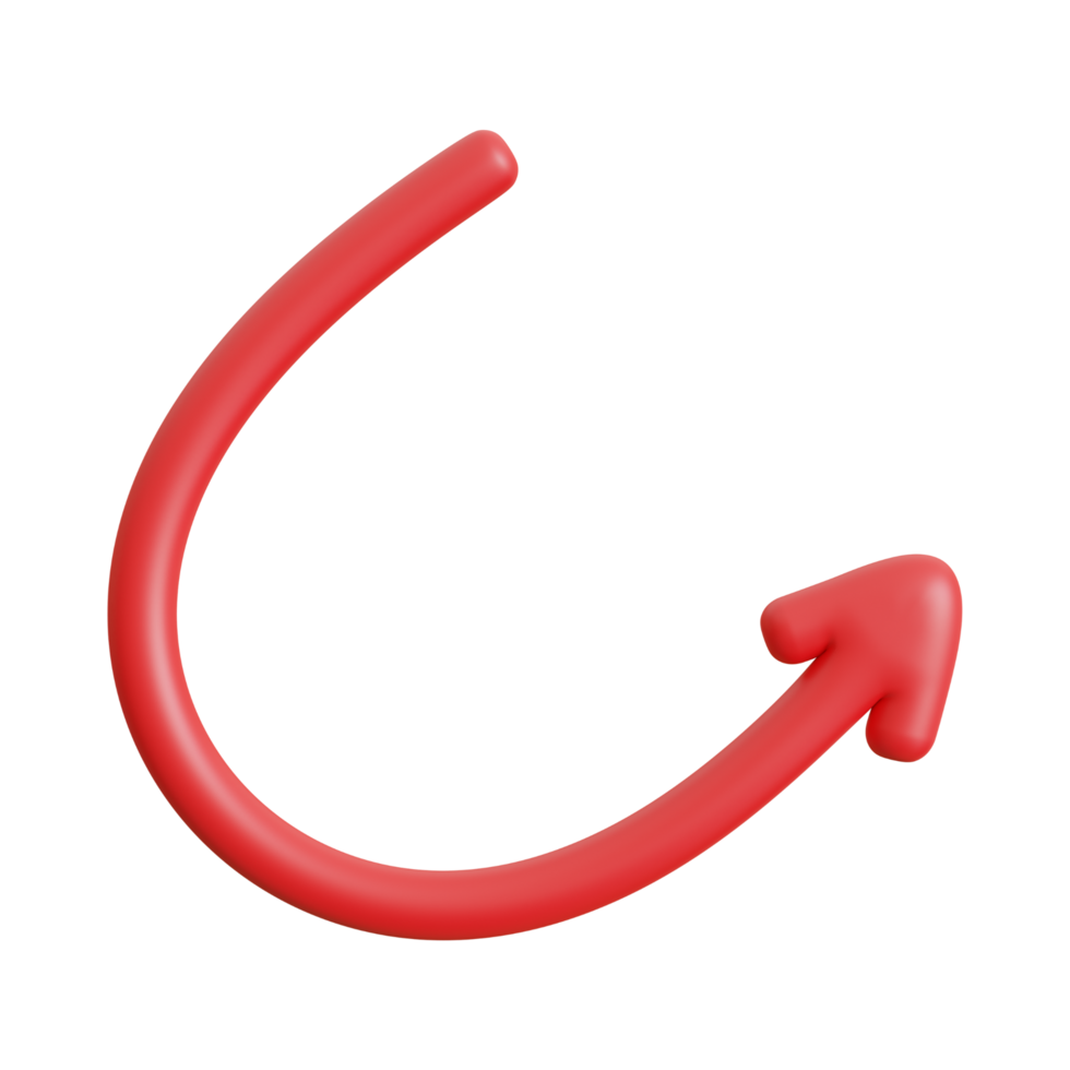 Red Arrow. 3d Red Arrow. 3D Red arrow In Different Style and shapes png