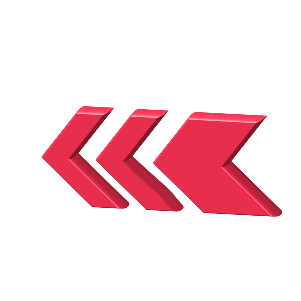 Red Arrow. 3d Red Arrow. 3D Red arrow In Different Style and shapes png