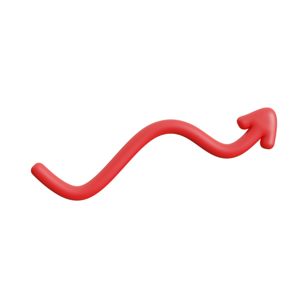 Red Arrow. 3d Red Arrow. 3D Red arrow In Different Style and shapes png