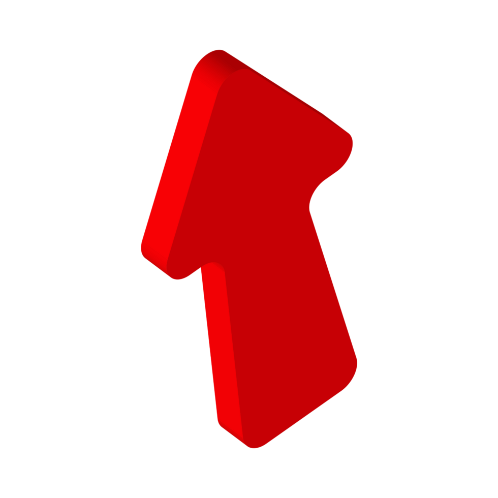 Red Arrow. 3d Red Arrow. 3D Red arrow In Different Style and shapes png