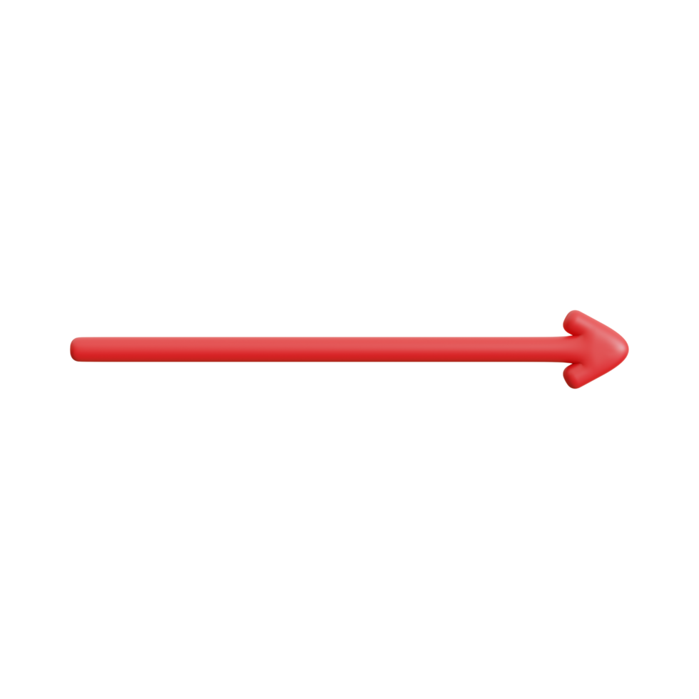 Red Arrow. 3d Red Arrow. 3D Red arrow In Different Style and shapes png