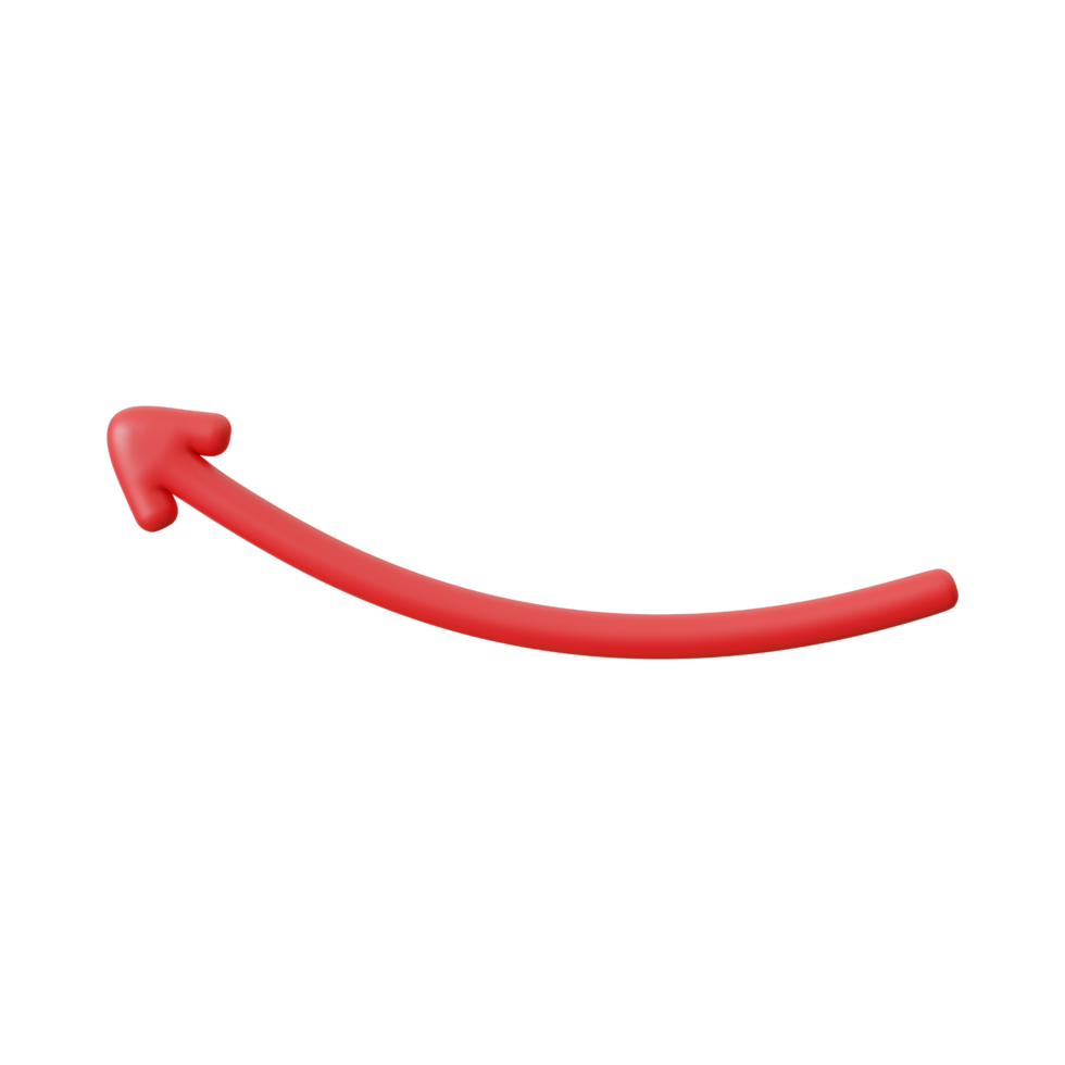Red Arrow. 3d Red Arrow. 3D Red arrow In Different Style and shapes png
