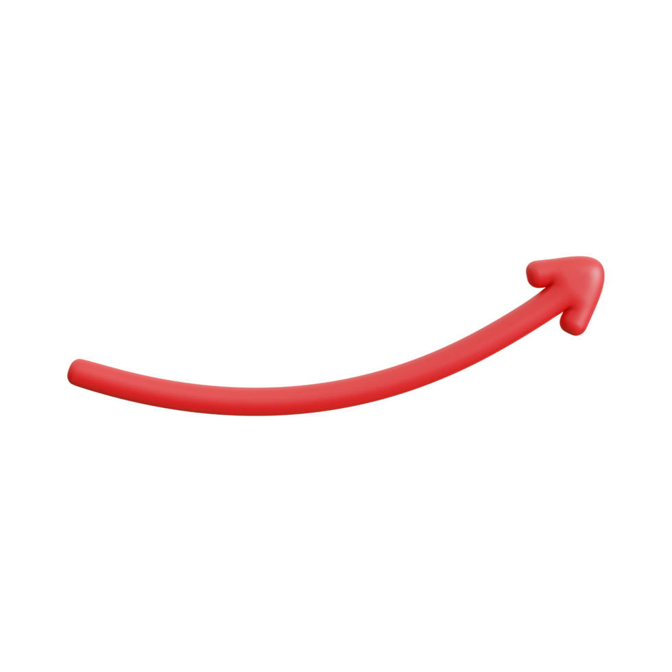 Red Arrow. 3d Red Arrow. 3D Red arrow In Different Style and shapes png