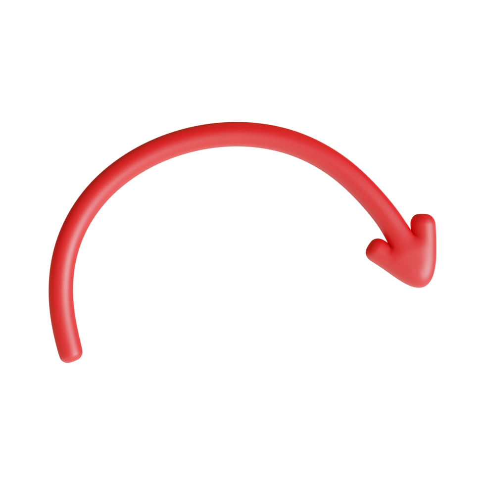 Red Arrow. 3d Red Arrow. 3D Red arrow In Different Style and shapes png