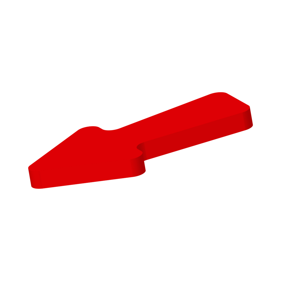 Red Arrow. 3d Red Arrow. 3D Red arrow In Different Style and shapes png