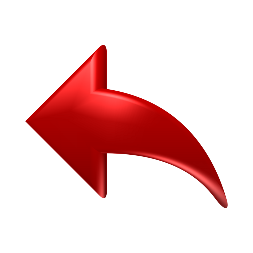Red Arrow. 3d Red Arrow. 3D Red arrow In Different Style and shapes png