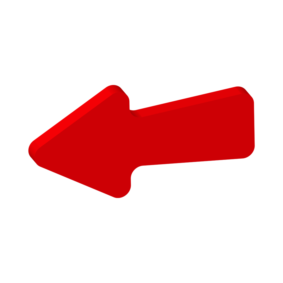 Red Arrow. 3d Red Arrow. 3D Red arrow In Different Style and shapes png