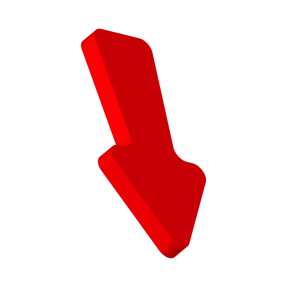 Red Arrow. 3d Red Arrow. 3D Red arrow In Different Style and shapes png