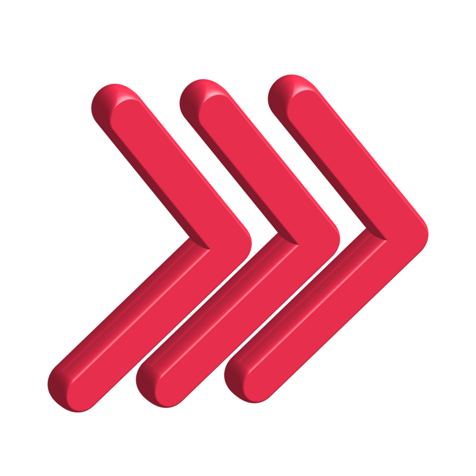 Red Arrow. 3d Red Arrow. 3D Red arrow In Different Style and shapes png