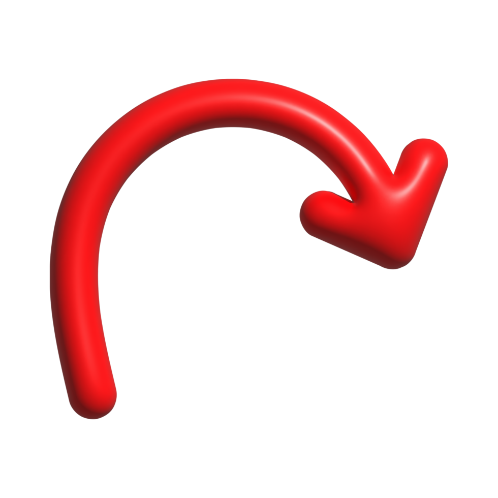Red Arrow. 3d Red Arrow. 3D Red arrow In Different Style and shapes png