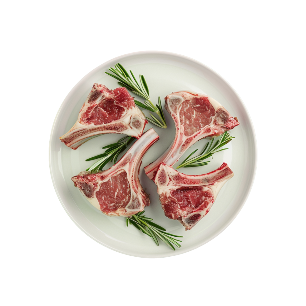 Food in plate isolated png