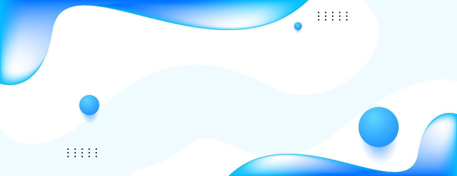 blue fluid abstract banner background vector