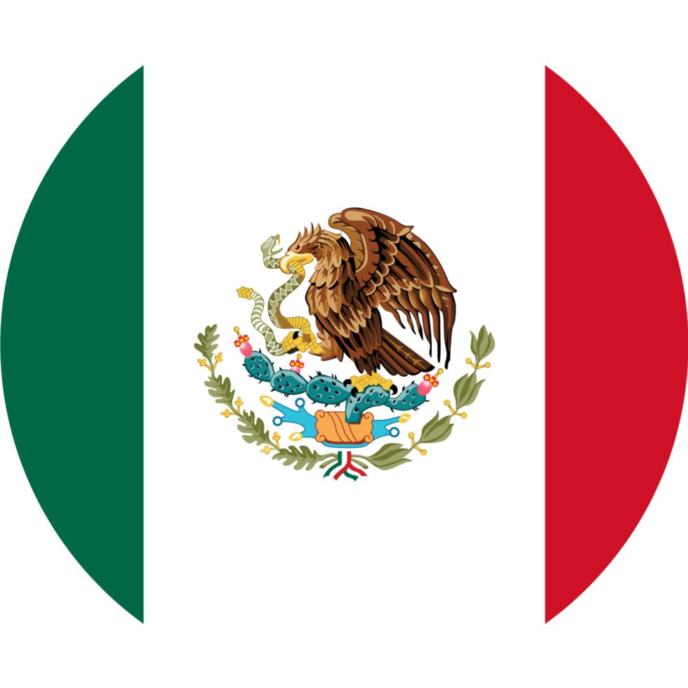 Mexico flag button png