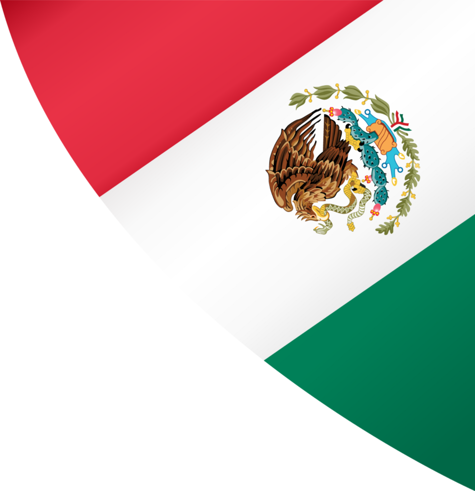 Mexico flag wave png