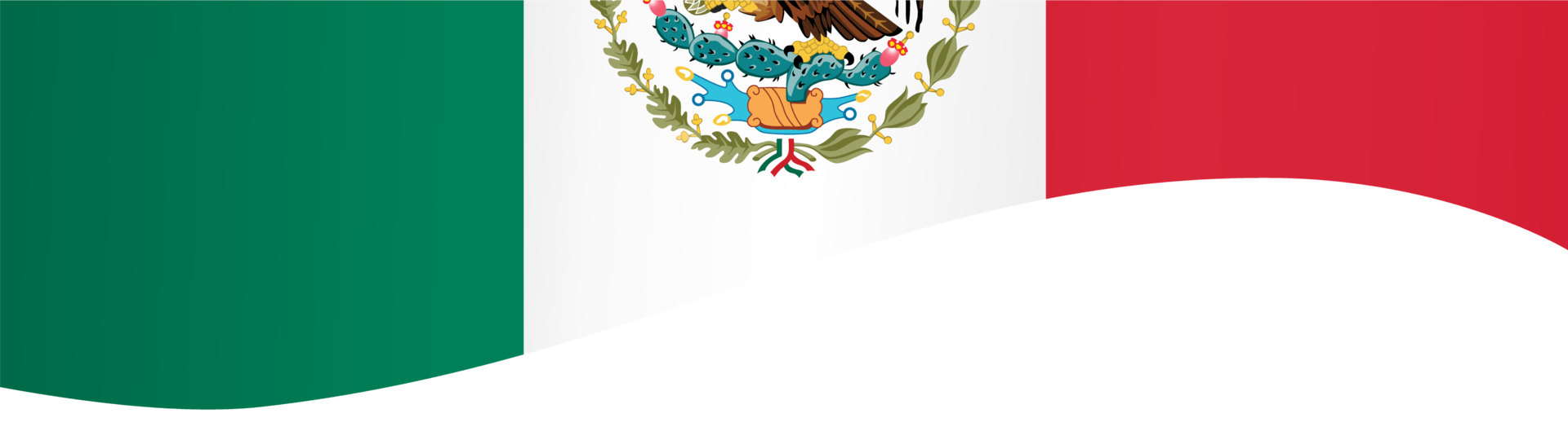 Mexico flag wave png
