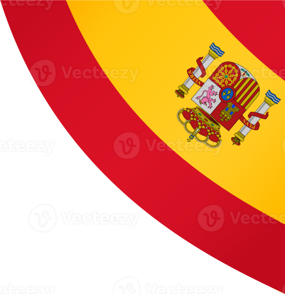 Spain flag wave png