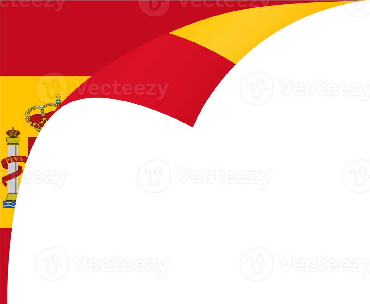 Spain flag wave png