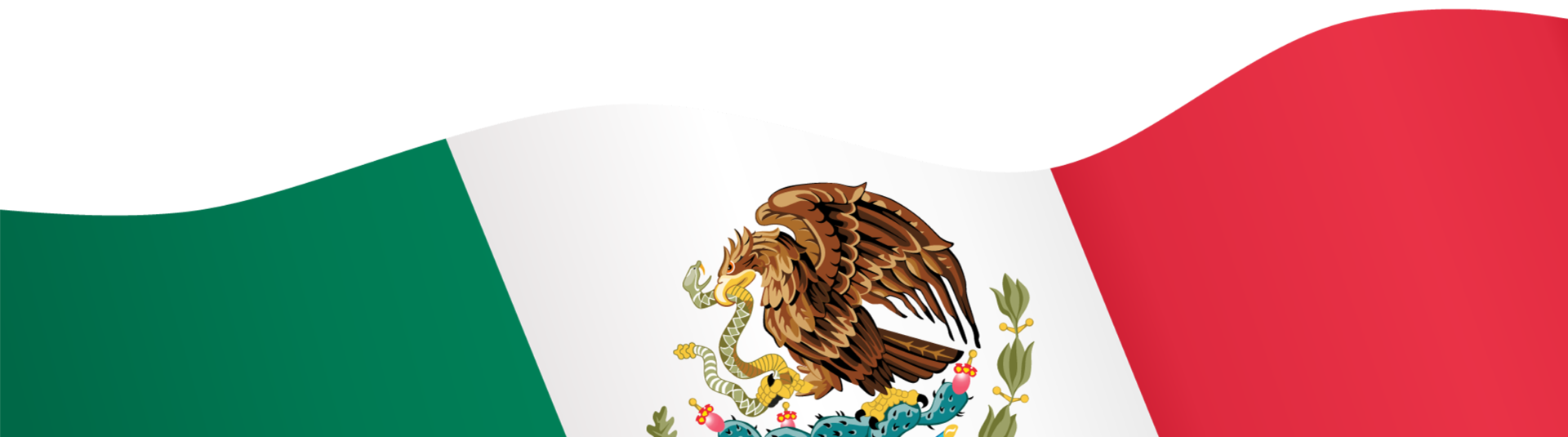 Mexico flag wave png