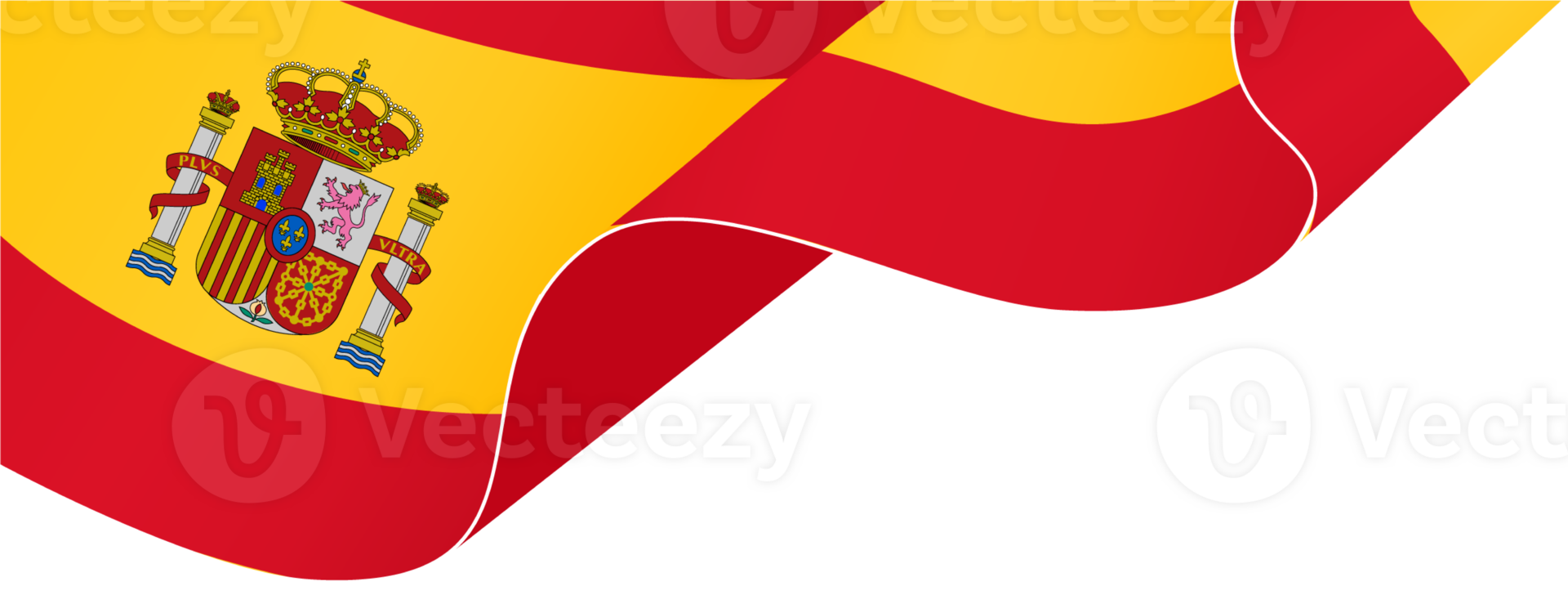 Spain flag wave png