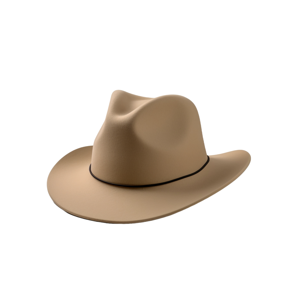 3d Beige Hat isolated on transparent background png