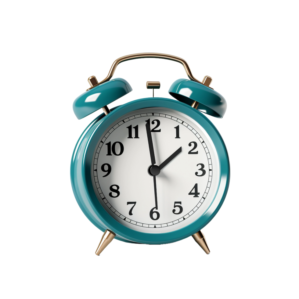 3d Alarm Clock isolated on transparent background png
