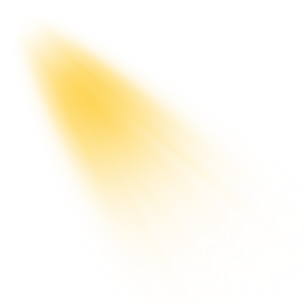 Yellow Light Effects. Sunny Light Rays png