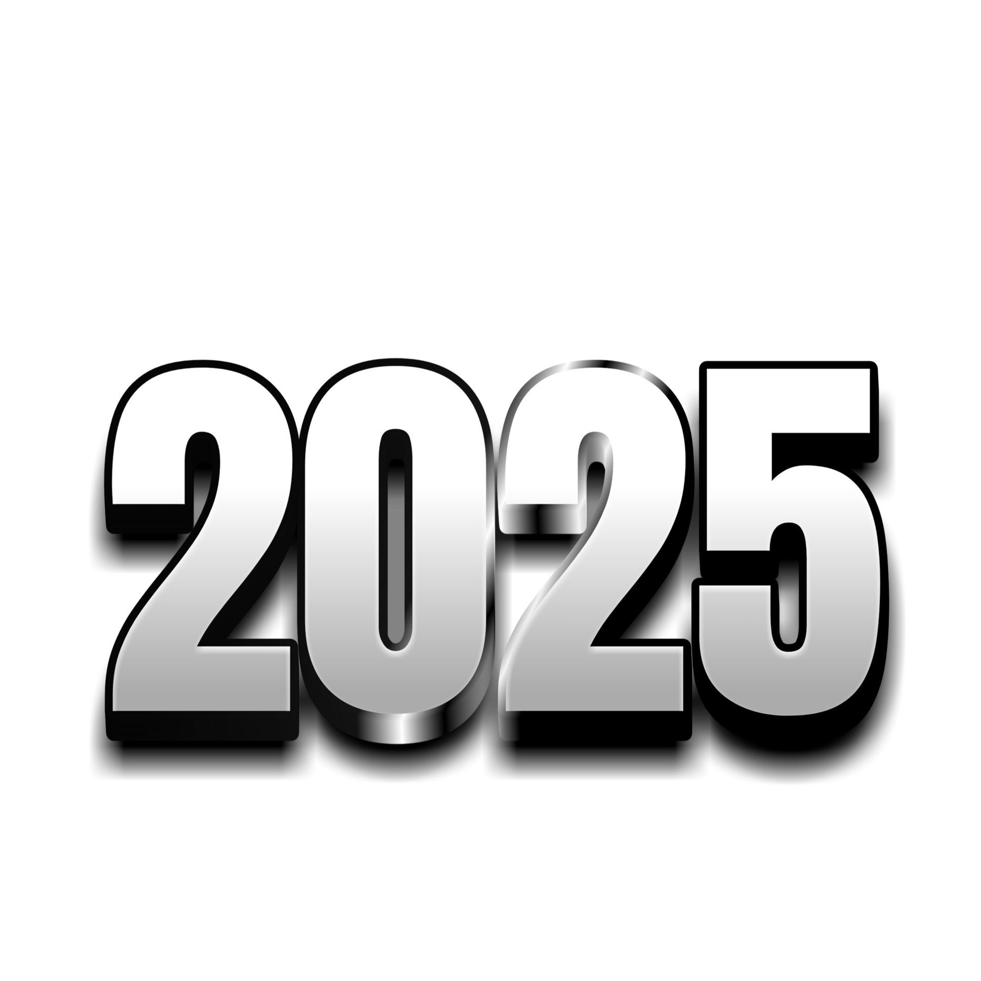 Happy new year 2025 48410961 PNG
